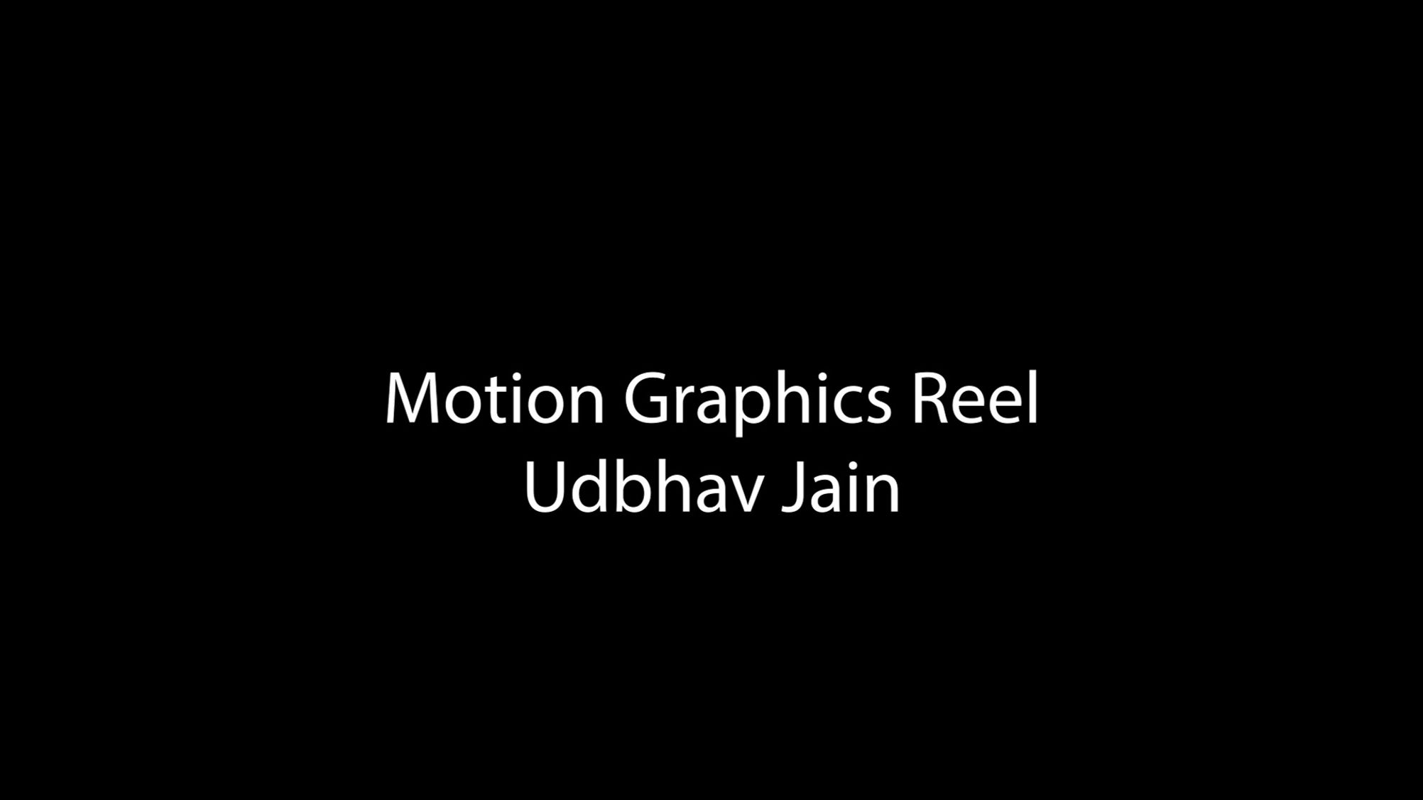 Motion graphics reel